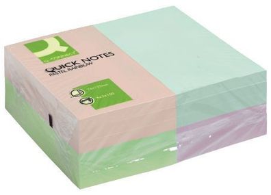 Q-Connect® KF01349 Haftnotizen Quick Notes - Pastellfarben, 76 x 127 mm