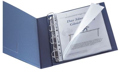 Q-Connect® KF00714 Prospekthülle A4 Öffnung oben/links 80mym glasklar, 25 Stück