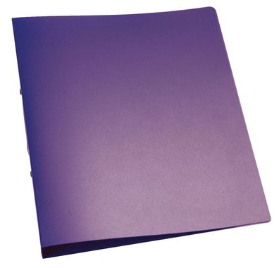 Q-Connect® KF02486 Ringbuch transparent - A4, 2-Ring, Ring-Ø 25 mm, violett-transpare