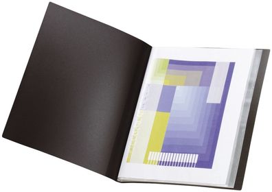 Q-Connect® KF15390 Sichtbuch - A3, 20 Hüllen, schwarz