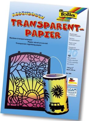 Folia 785 Regenbogenpapier - 22,5 x 32 cm, 10 Blatt