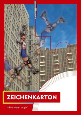 2123 Zeichenkarton - Block mit 10 Blatt, 190g/qm, A3