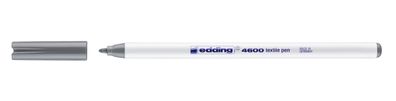 Edding 4600-012 Textilmarker Rundspitze 1 mm grau