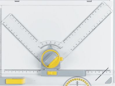 Aristo AH7094 Schnell-Zeichenkopf für Zeichenplatte, 15 ° Rasterschaltung
