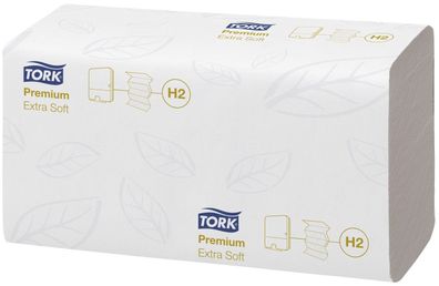 Tork® 100297 Xpress® Multifold Handtücher - 2-lagig Tissue plus, 21 x 34 cm, 2.100 Tü