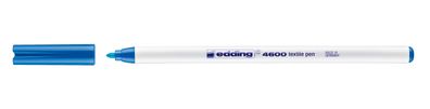 Edding 4600-010 4600 Textilmarker- Rundspitze, 1 mm, hellblau