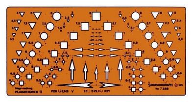Standardgraph 7358 Planzeichenschablone II