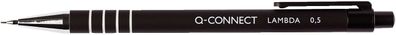 Q-Connect® KF00675 Druckbleistift Lamda, 0,5 mm, ohne Härtegradkennzeichnung, schwarz