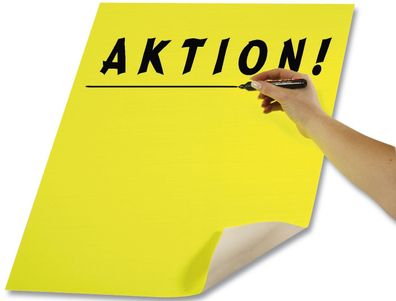 Folia 65911 10 Bögen Plakatkarton 48 x 68 cm leuchtzitronengelb