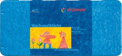 Stockmar 35000 Wachsmalblöcke weiß, zitronengelb, goldgelb, orange, karminrot, zinnob