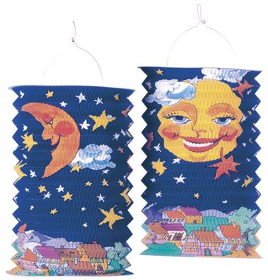 amscan 2322 Laterne Sonne & Mond - 28 cm
