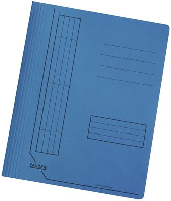 FALKEN 11287547 Schnellhefter Manila-RC-Karton 240g DIN A4 intensiv hellblau