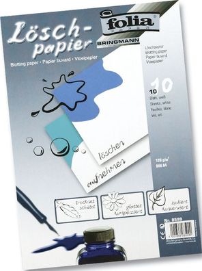 Folia 8599 Löschpapier 120g/qm, DIN A4, 10 Blatt