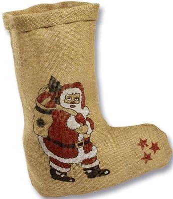 Folia J660 Nikolausstrumpf - 20 x 30 cm, bedruckt, natur