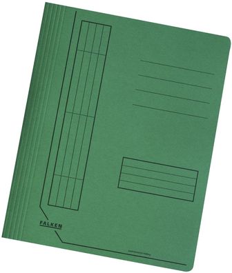 Falken 11287588 Schnellhefter - A4, kfm. und Amtsheftung, Manilakarton, dunkelgrün