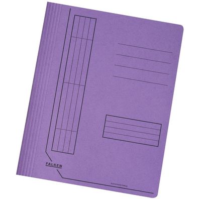 FALKEN 11287596 Schnellhefter Karton, A4, 240g/m², intensiv violett
