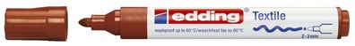 Edding 4-4500007 Textilmarker creative - Rundspitze, 2-3 mm, braun