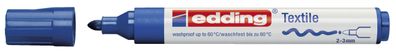 Edding 4-4500003 4500 Textilmarker creative - Rundspitze, 2-3 mm, blau