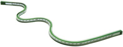 Rumold 821050 Flexible Kurvenlineale mit mm-Teilung, 50 cm