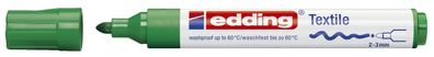 Edding 4-4500004 4500 Textilmarker creative - Rundspitze, 2-3 mm, grün