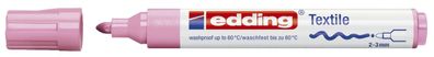 Edding 4-4500009 4500 Textilmarker creative - Rundspitze, 2-3 mm, rosa