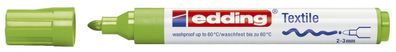Edding 4-4500011 Textilmarker creative - Rundspitze, 2-3 mm, hellgrün