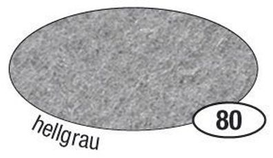 Folia 520480 10x Bastelfilz - 20 x 30 cm, hellgrau
