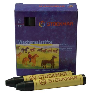 Stockmar 330-07 Wachsmalstifte - grün - 12 Stifte