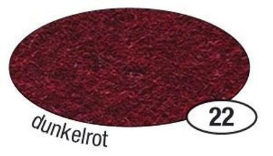 folia 520422 Bastelfilz 10 Bogen 20 x 30 cm, dunkelrot