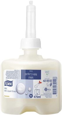 Tork® 420502 Premium Flüssigseife Mild für System S2 - dezentes Parfüm, 475 ml