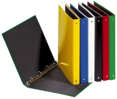 Pagna® 20405-03 Ringbuch Basic Colours - A5, 4-Ring, Ring-Ø 25mm, rot