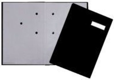 Q-Connect® KF31014 Unterschriftsmappe - 20 Fächer, schwarz