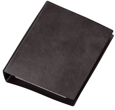 Veloflex® 1164280 Taschenringbuch Special, schwarz, DIN A6, Ledernarbung, 4-Rund-Ring