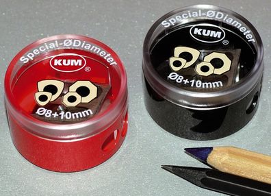 KUM 1053921 Spitzdose doppelt 3-kant - KUM 208-M2 farbig sortiert