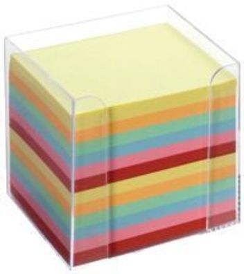 Folia 9902 Notizboxen - glasklar, ca. 700 Blatt - bunt (sortiert), lose
