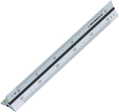Rumold 195/1/10 Präzisions-Dreikant-Maßstäbe 195, 10 cm