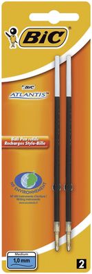 BiC® 893678 Kugelschreibermine IS1197, dokumentenecht, 0,4 mm, schwarz, Blister à 2 S