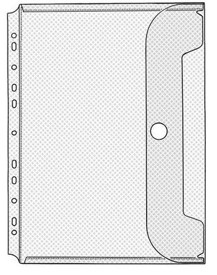 Veloflex® 5342 100 Dokumentenhüllen Serie Crystal - transparent, für A4, Packung mit