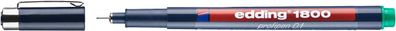 Edding 1800-01-004 1800 Faserzeichner profipen - 0,25 mm, grün
