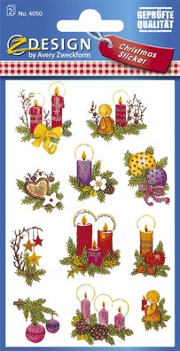AVERY Zweckform 4050 Avery Zweckform® Z-Design 4050, Weihnachtssticker, Gestecke, 2 B