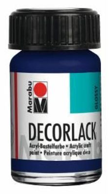 Marabu 1130 39 053 Decorlack Acryl Dunkelblau 15 ml