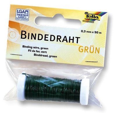 Folia 79690 Basteldraht - 0,3 mm, grün