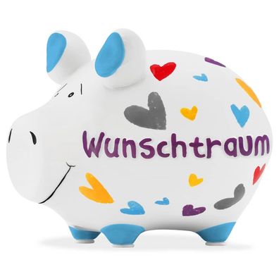 KCG 100785 Spardose Schwein "Wunschtraum" - Keramik, klein