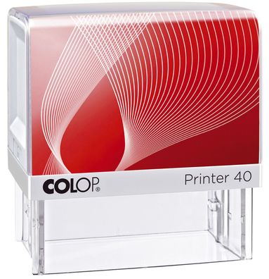 COLOP® 40N-GS+Logo Printer 40 mit Logo - für max. 6 Zeilen mit Logo, 23 x 59 mm