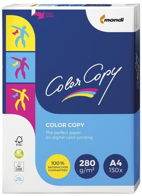 Mondi Color Copy 2100005112 Color Copy Millbrand A 4, 280 g 150 Blatt, hochweiß, sati