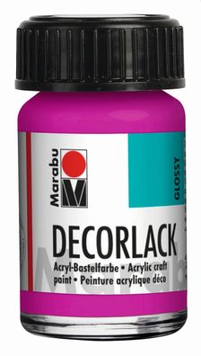Marabu 1130 39 014 Decorlack Acryl, Magenta 014, 15 ml