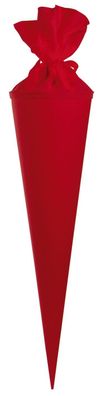Goldbuch 97823 Schultüte Buntkarton - rund, rot, 70 cm