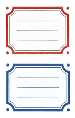 Avery Zweckform® 3026 3026 Schule Buchetikett Zierrahmen farbig sortiert Papier 3 Bög