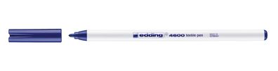 Edding 4600-003 Textilmarker- Rundspitze 1 mm blau