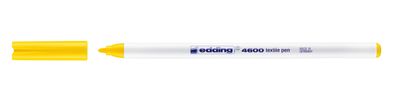 Edding 4600-005 4600 Textilmarker- Rundspitze, 1 mm, gelb